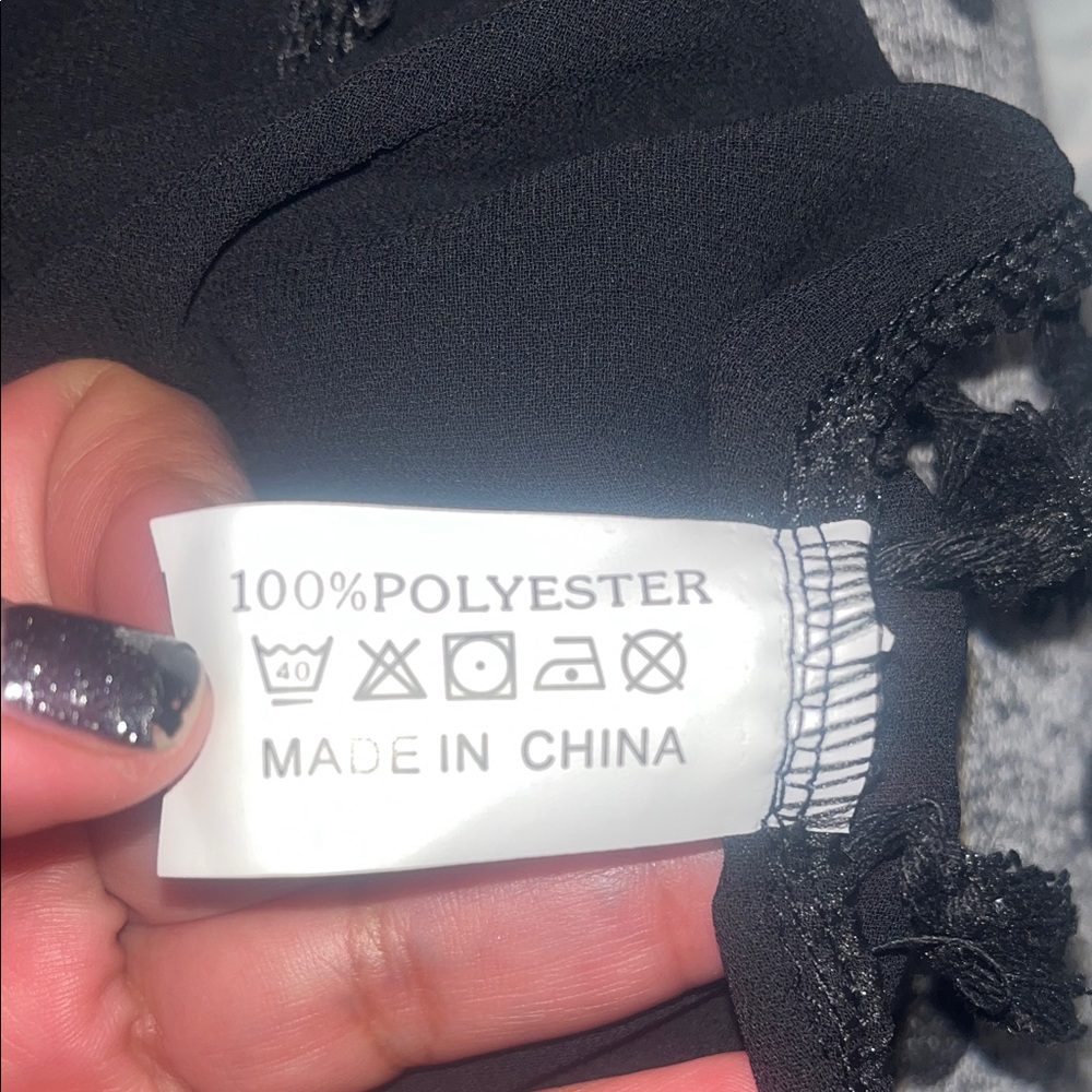 Source Unknown Gray Tassel Shawl - image 5